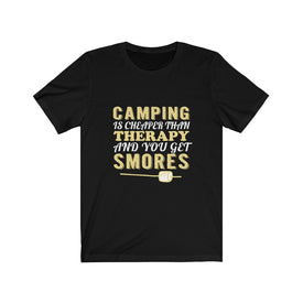Camping is Cheaper Than Therapy - Unisex Tee