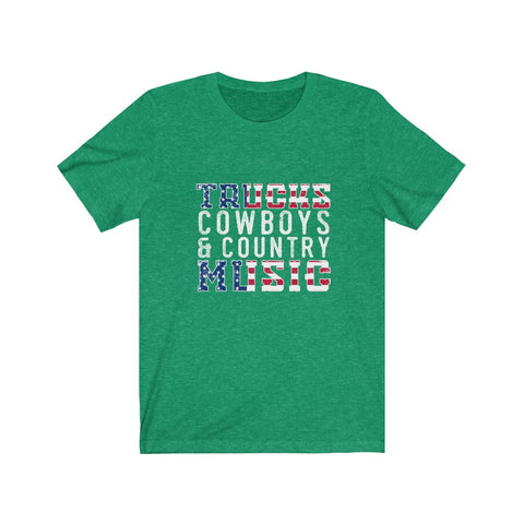 Image of Trucks Cowboys & Country Music - Unisex Tee