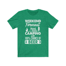Weekend Forecast Camping - Unisex Tee