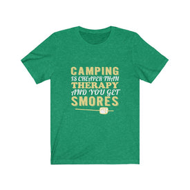 Camping is Cheaper Than Therapy - Unisex Tee