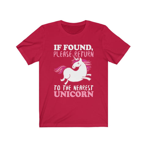 Image of Please Return To The Nearest Unicorn - Unisex Tee
