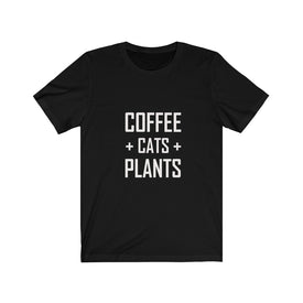 Coffee Cats Plants - Unisex Tee