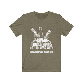 Three Things Not To Mess With  - Unisex Tee