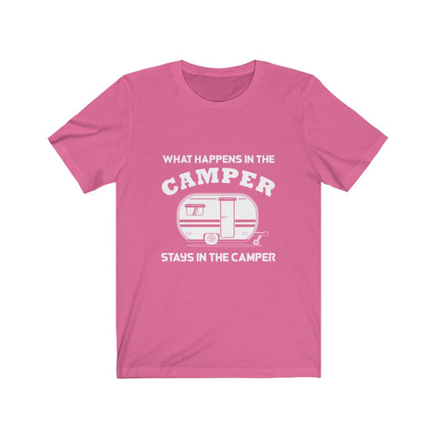 Image of What Happens in The Camper Stays in The Camper - Unisex Tee