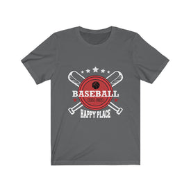 Baseball is My Happy Place - Unisex Tee