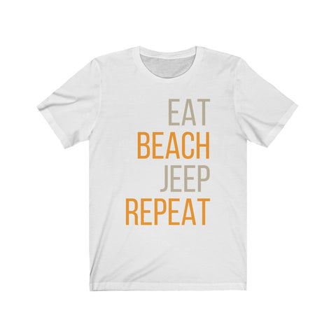 Image of Eat Beach Jeep Repeat - Unisex Tee